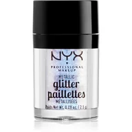Cienie do powiek - NYX Professional Makeup Professional Makeup - Metallic Glitter Paillettes - Brokat do twarzy i ciała - 05 LUMI-LITE - miniaturka - grafika 1