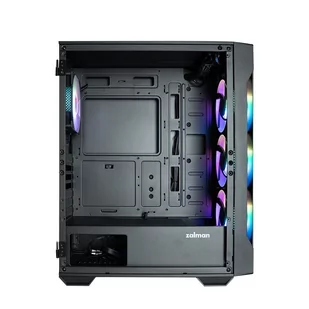 Obudowa I3 Neo TG Mid Tower RGB 4xwentylator, czarna - Obudowy komputerowe - miniaturka - grafika 3