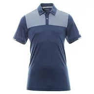 Koszulki męskie - Adidas męska koszulka polo Climachill Heather Block Competition, ciemnoniebieska, mała BC2943 - miniaturka - grafika 1