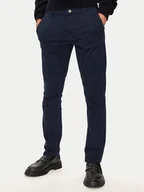 Spodnie męskie - Mustang Chinosy Oakland 1015540 Granatowy Skinny Fit - miniaturka - grafika 1