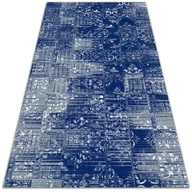 Dywany zewnętrzne - Dywan na taras zewnętrzny Chaotyczne kafle 60x90 cm - miniaturka - grafika 1
