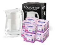 Dzbanki filtrujące - DZBANEK FILTRUJĄCY AQUAPHOR ONYX XXL 4,2L + 10 WKŁADÓW MAXFOR MG+ MAGNEZ B100-25 - miniaturka - grafika 1