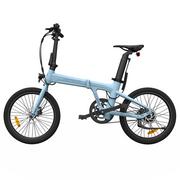 Rowery elektryczne - Składany miejski rower elektryczny ADO A20 Air, silnik 250W, bateria Samsung 10Ah, moment obrotowy 37Nm, pas węglowy - niebieski - miniaturka - grafika 1