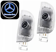 Akcesoria tuningowe - Komplet 2 Led Projektory Logo Hd Mercedes Benz Klasa S W220 S 320 CDI S 550 - miniaturka - grafika 1
