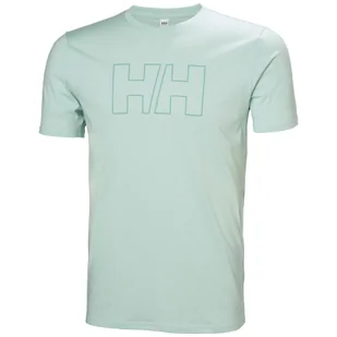 Koszulka męska Helly Hansen Tech Logo T-Shirt Rozmiar: XXL / Kolor: jasnozielony - Koszulki sportowe męskie - miniaturka - grafika 1