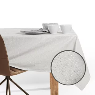 DecoKing DecoKing - Obrus bawełniany Kremowy SPARKLE 140x350 cm - Obrusy i serwetki - miniaturka - grafika 1