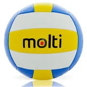 Siatkówka - Piłka do siatkówki MOLTI PS001 żółto-niebieska r.5 - miniaturka - grafika 1