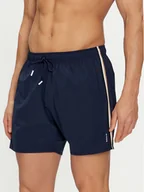 Kąpielówki męskie - Boss Szorty kąpielowe Iconic 50491594 Granatowy Regular Fit - miniaturka - grafika 1