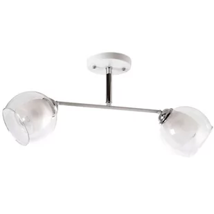 LAMPA sufitowa VEN W-N 3593/2 metalowa OPRAWA loftowa chrom biała VEN W-N 3593/2 - Lampy sufitowe - miniaturka - grafika 1