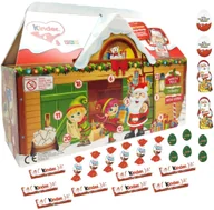 Czekolada - KALENDARZ ADWENTOWY KINDER ZE SŁODYCZAMI DOMEK 3D 2024 24 NIESPODZIANKI ZIE - miniaturka - grafika 1