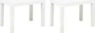 Ławki ogrodowe - Elior Zestaw białych ławek ogrodowych - Nadeva - miniaturka - grafika 1