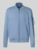 Bluzy męskie - Bluza rozpinana o kroju relaxed fit z mieszanki bawełny - miniaturka - grafika 1