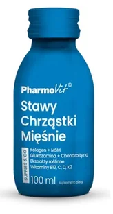 SHOT KOLAGEN NA STAWY, CHRZĄSTKI, MIĘŚNIE BEZGLUTENOWY 100 ml - PHARMOVIT (SUPPLES & GO) - Zdrowa żywność - miniaturka - grafika 1