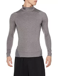 Under Armour Męska koszulka UA CG Armour Comp Mock, męska warstwa bazowa z dekoltem polo, termiczna koszulka z długim rękawem do biegania w zimie i jazdy na nartach z technologią antyzapachową - Koszulki męskie - miniaturka - grafika 1