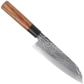 Noże - Nóż Tsubazo Santoku Pakka Wood, Tsuchime Daido 1K6 (340218) - miniaturka - grafika 1