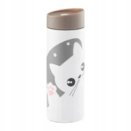Kubki termiczne - 66707 Kubek termiczny Kitty 350 ml ciemny szary AMBITION - miniaturka - grafika 1