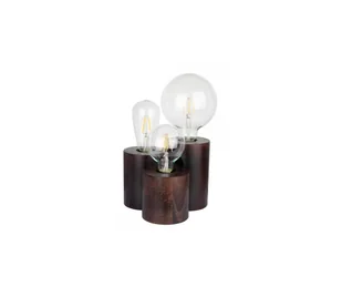 Spotlight Stołowa LAMPA rustykalna VINCENT 2266376 biurkowa LAMPKA drewniana stojące tuby okrągłe orzech 2266376 - Lampy stojące - miniaturka - grafika 2