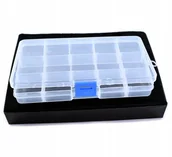 Meble modułowe i akcesoria - Organizer Na Koraliki Pudełko Pojemnik 15 Przegród - miniaturka - grafika 1