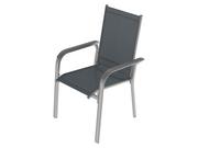Fotele i krzesła biurowe - Livarno Home Livarno Home Aluminiowe krzesło Houston, srebrny/szary - miniaturka - grafika 1