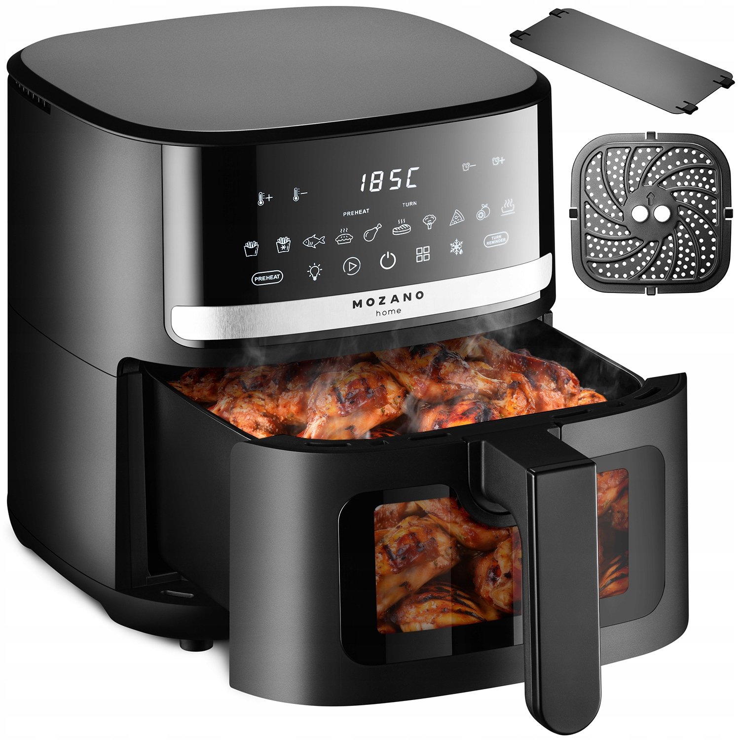 Frytkownica Beztłuszczowa Duża 5L Timer Air Fryer Frytkownica Mocna 1500W