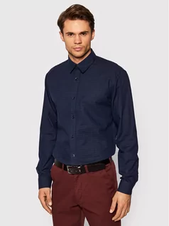 Koszule męskie - Selected Homme Koszula Gary 16082129 Granatowy Slim Fit - grafika 1