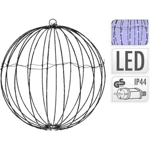 Kula 40 cm 240 LED biała - Oświetlenie świąteczne - miniaturka - grafika 1