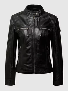 Kurtka skórzana w stylu Biker - Kurtki damskie - miniaturka - grafika 1