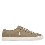 Trampki męskie - Tenisówki Calvin Klein Jeans Ess Vulc Low Mg Canvas YM0YM01209 Beżowy - miniaturka - grafika 1