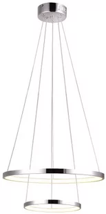 Candellux LAMPA wisząca LUNE 32-64769 futurystyczna OPRAWA zwis LED 40W pierścienie rings chrom 32-64769 - Lampy sufitowe - miniaturka - grafika 1
