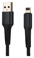 Kable USB - Somostel lightning 1.0m czarny - miniaturka - grafika 1