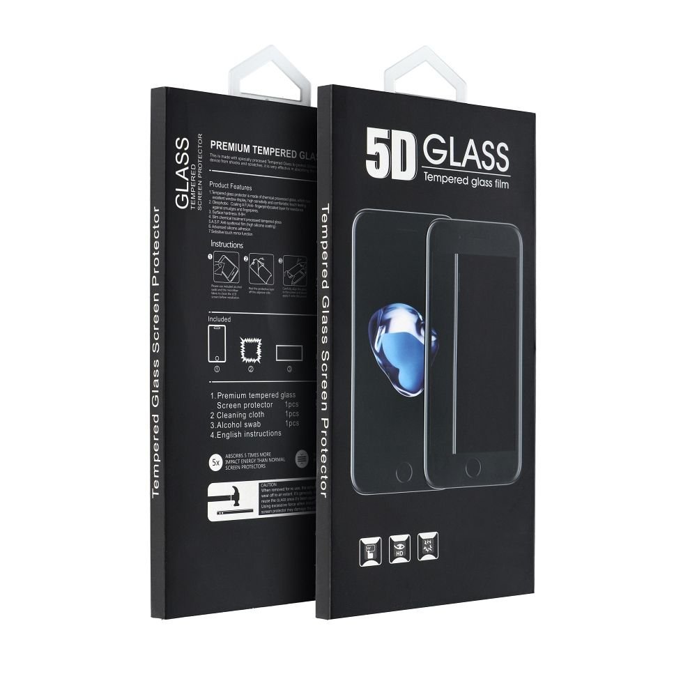 5D Full Glue Tempered Glass - do Honor 400 Smart 5G / 400 Smart 4G / X7d 4G czarny