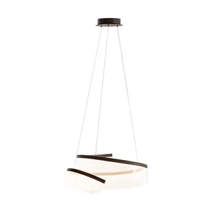 Akrylowa lampa wisząca w kolorze kawy PND-58728-45W-3K z serii RUSTIN - Lampy sufitowe - miniaturka - grafika 1