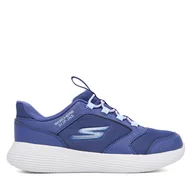Buty dla dziewczynek - Sneakersy Skechers Go Run 400 V2 303855L NVY Granatowy - miniaturka - grafika 1