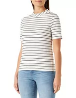 Koszulki i topy damskie - s.Oliver BLACK LABEL T-shirt damski, krótki rękaw, biały, 44 - miniaturka - grafika 1