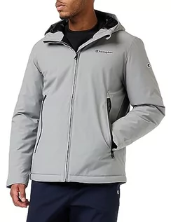 Kurtki męskie - Champion Legacy Outdoor-Stretch Nylon Hooded Kurtka Mężczyźni, Grigio Monumento, XXL - grafika 1