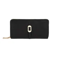 Portfele - Portfel damski skóra poziomy duży elegancki RFID - czarny - miniaturka - grafika 1