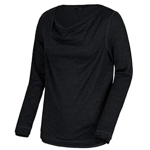 Regatta damska Frayda lekka wełniana czapka pod szyję długi rękaw top T-shirty/koszulki polo/kamizelki Czarny Size: 10 - Koszulki i topy damskie - miniaturka - grafika 1