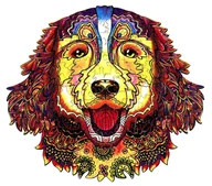 Puzzle - Puzzle drewniane / kolorowe - Berneński pies pasterski - miniaturka - grafika 1