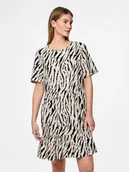 Sukienki - Pieces Sukienka "Arlem" w kolorze beżowo-czarnym - miniaturka - grafika 1