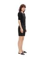 Spodenki damskie - TOM TAILOR Damskie szorty chinosy, bermudy, 14482 – Deep Black, 34 - miniaturka - grafika 1