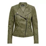 Kurtki damskie - ONLY Damska kurtka OnlAVA ze sztucznej skóry BIKER OTW NOOS Kunstlederjacke z długim rękawem, Kalamata, 30 - miniaturka - grafika 1