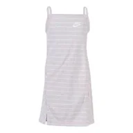 Sukienki - Nike Unisex sukienka dziecięca Nsw sukienka dziewczęca Różowa pianka/biała/biała XS - miniaturka - grafika 1