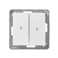 Wyłączniki światła i elektryczne - Ospel Impresja Łącznik żaluzjowy ecru ŁP-7Y/m/27 ŁP-7Y/M/27 - miniaturka - grafika 1