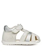 Buty dla dziewczynek - Geox Sandały B Sandal Macchia B254WB 007BC C0459 Beżowy - miniaturka - grafika 1