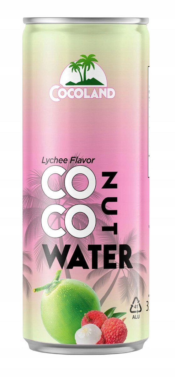 Cocoland woda kokosowa z sokiem z liczi 320ml
