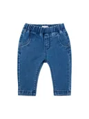 Spodenki dla niemowląt - Noppies Dżinsy "Owego" w kolorze niebieskim - miniaturka - grafika 1