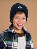 Czapki dla dzieci - Sinsay - Prążkowana czapka beanie - granatowy - miniaturka - grafika 1