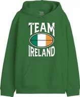 Bluzy męskie - Republic Of California "Team Ireland" UXREPCZSW038 Bluza męska, zielona, rozmiar XXL, zielony, S - miniaturka - grafika 1