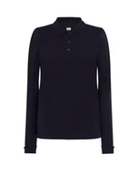 Koszulki i topy damskie - Koszulka polo medyczna damska granatowa długi rękaw roz.L - miniaturka - grafika 1