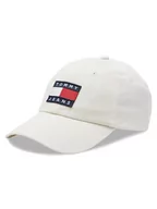 Czapki i chusty sportowe męskie - Tommy Jeans Czapka z daszkiem Heritage AW0AW14601 Biały - miniaturka - grafika 1